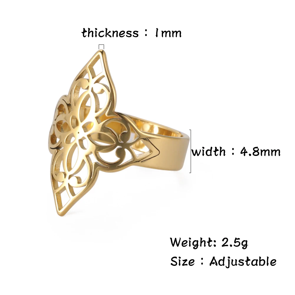 Vintage Floral Filigree Adjustable Ring for Women 10 Vintage Floral Filigree Adjustable Ring for Women - Image 10