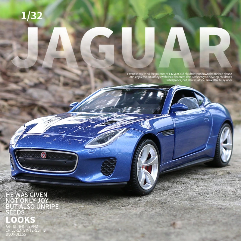 Green Diecast Jaguar F-TYPE Model 1:32 Scale 2 Green Diecast Jaguar F-TYPE Model 1:32 Scale - Image 2