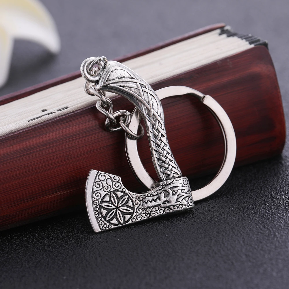 Vintage Axe Keychain with Engraved Design 9 Vintage Axe Keychain with Engraved Design - Image 9