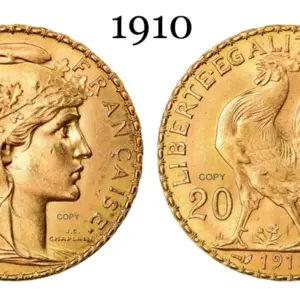 Brass Replica of 1910 Marianne Rooster Coin 6 H89647593eb3f48e0896f0f468babfc75Q