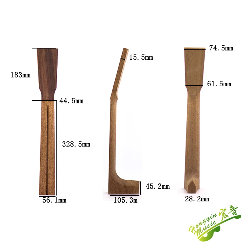 32-inch Guitar Neck with Mahogany or Okoume 2 32-inch Guitar Neck with Mahogany or Okoume - Image 2