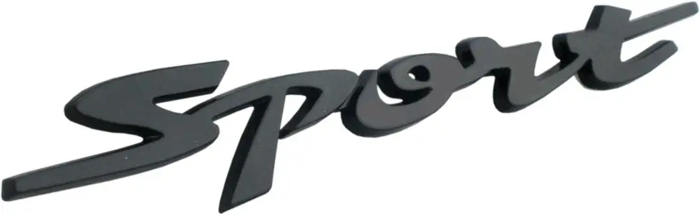 3D Car Sport Badge Emblem in Red, Black, Chrome 3 3D Car Sport Badge Emblem in Red, Black, Chrome - Image 3