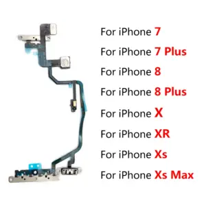 Flex Cable Set for iPhone 7, 8 Plus, X, XR, XS Max
