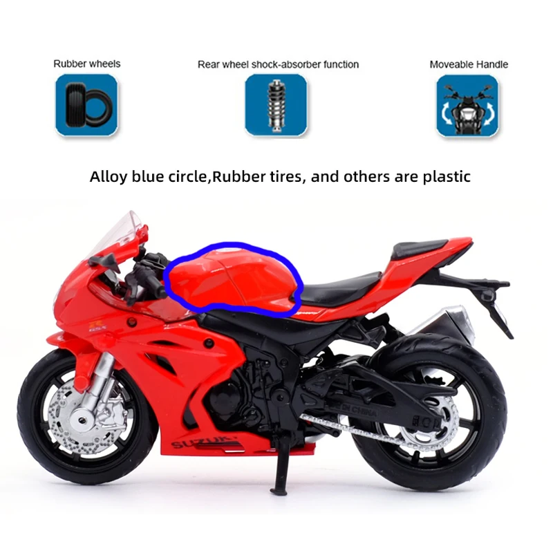 Vibrant Blue Suzuki GSX-R1000 Model 1:18 Scale 3 Vibrant Blue Suzuki GSX-R1000 Model 1:18 Scale - Image 3