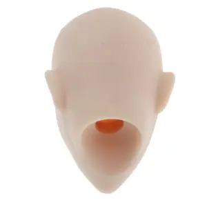 White Plastic Doll Head for 1/6 Scale Creations