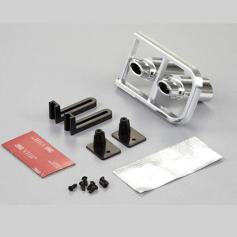 RC Car Exhaust Pipe Set with 4 Tips 2 RC Car Exhaust Pipe Set with 4 Tips - Image 2