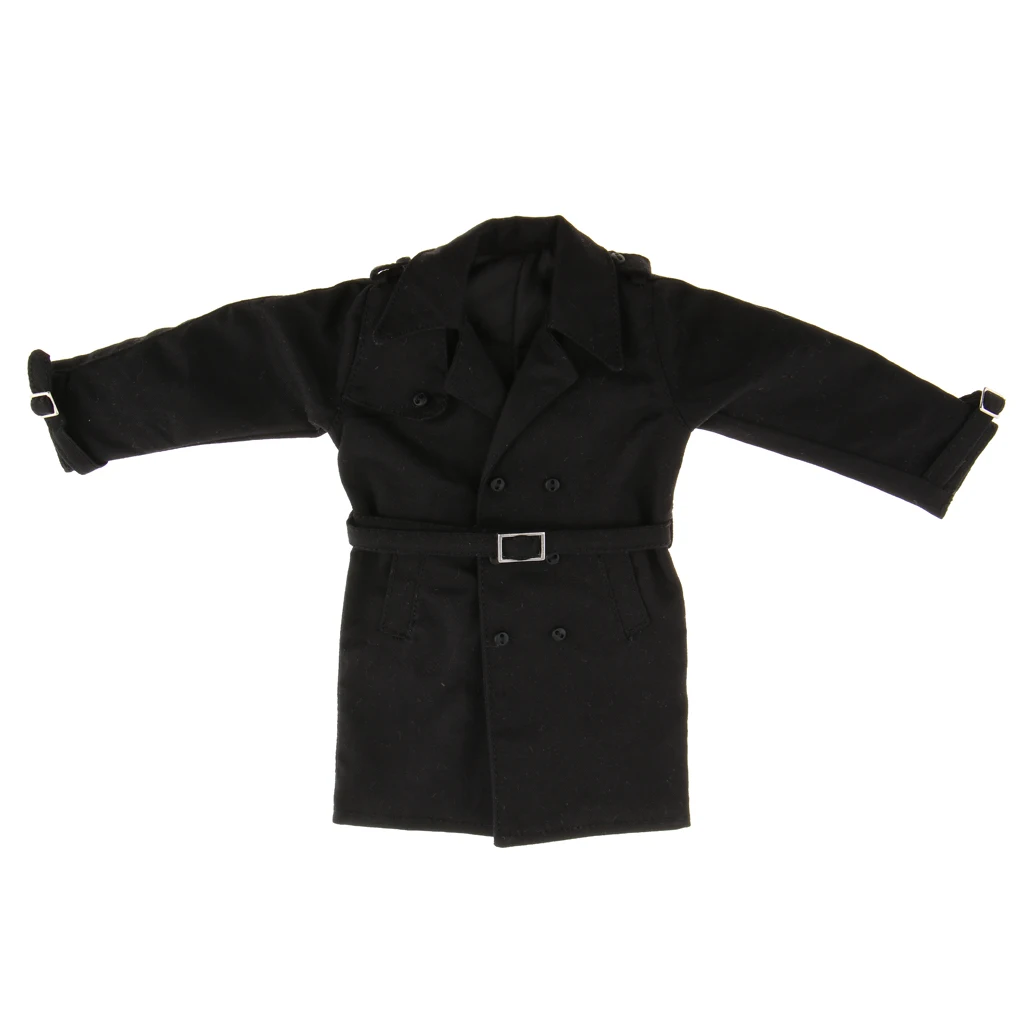 Miniature Men's Trench Coat for 12-Inch Action Figures 6 Miniature Men's Trench Coat for 12-Inch Action Figures - Image 6