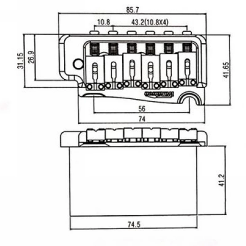 Wilkinson WVP Electric Guitar Tremolo System 6 Wilkinson WVP Electric Guitar Tremolo System - Image 6