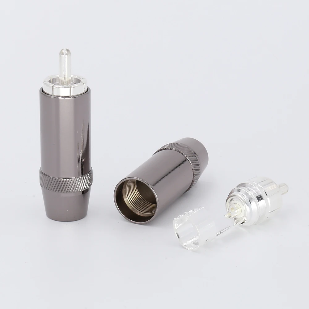 Silver Plated RCA Connectors - Set of 4 4 Silver Plated RCA Connectors - Set of 4 - Image 4