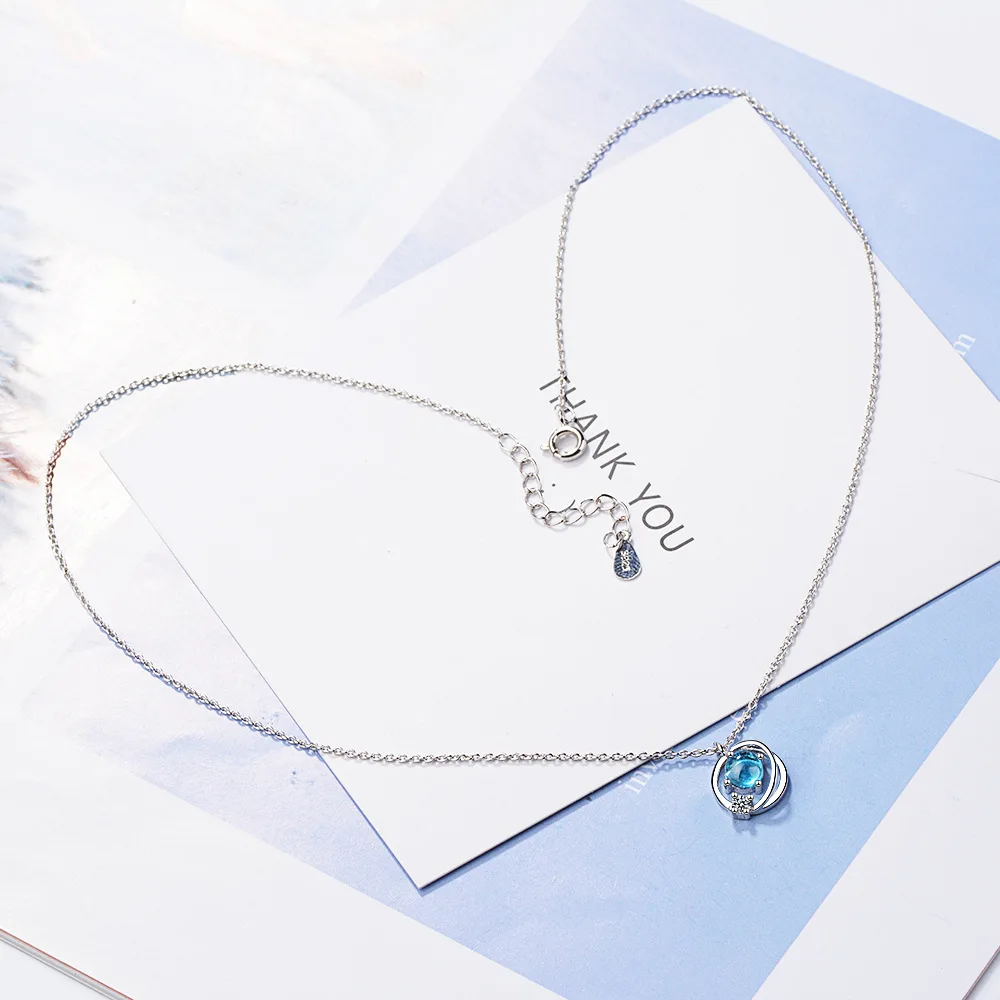 Celestial Silver Pendant Necklace Model X029 4 Celestial Silver Pendant Necklace Model X029 - Image 4