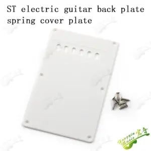 White Plastic Electric Guitar Rear Cover Plate 13 H95887ad33226495582e2af088e1483d1p
