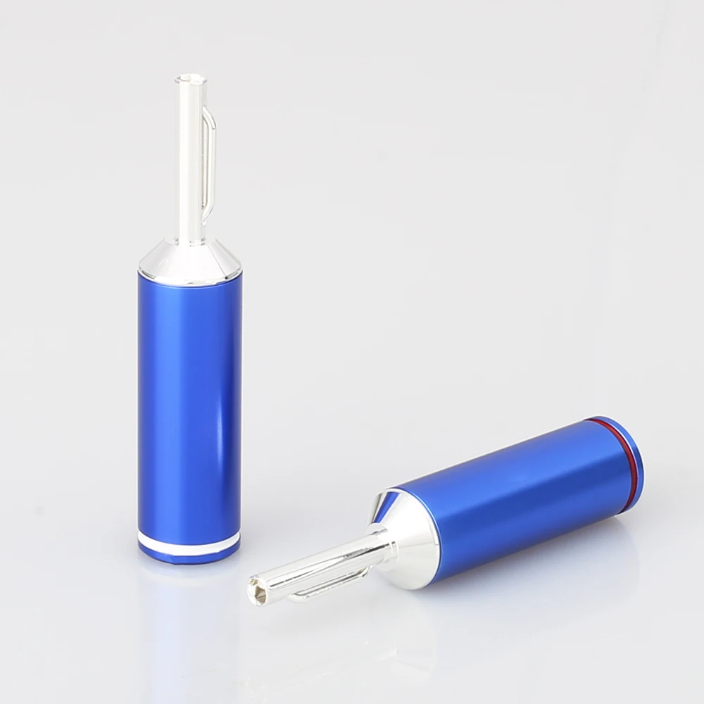 Silver-Plated Banana Plug Connector Set (4 pcs) 2 Silver-Plated Banana Plug Connector Set (4 pcs) - Image 2