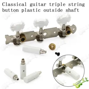 White Plastic Classical Guitar Tuning Machine Head 7 H9832aefef21d4ea4b42a20a19cdaaed3t