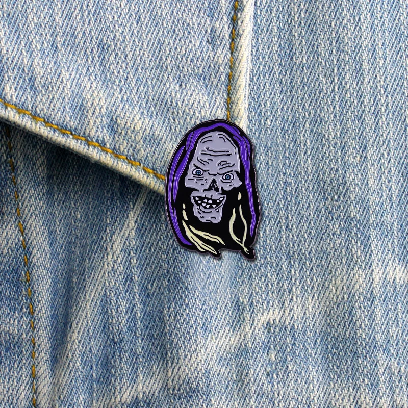 Creepy Cartoon Face Enamel Pin 30mm 5 Creepy Cartoon Face Enamel Pin 30mm - Image 5