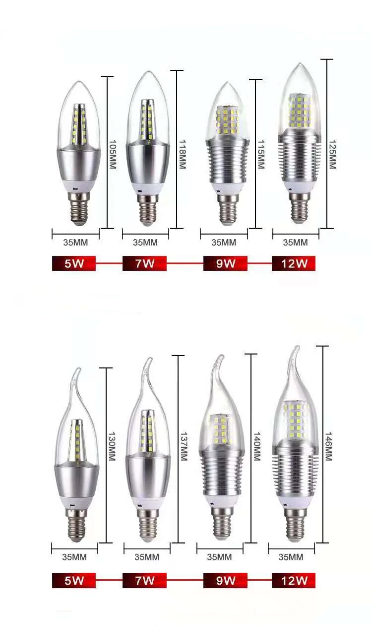 Elegant LED Candle Bulb Set for Home Lighting 4 Elegant LED Candle Bulb Set for Home Lighting - Image 4