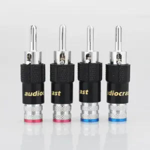 Premium Silver-Plated Banana Speaker Plugs (Set of 8) 9 H98ff3270104a4535819eab6fd7c4992a7