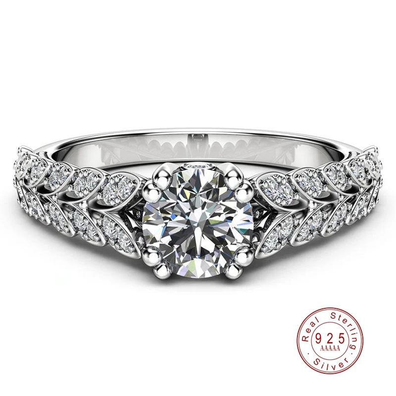 Elegant Silver Ring with AAAA Cubic Zirconia 2 Elegant Silver Ring with AAAA Cubic Zirconia - Image 2