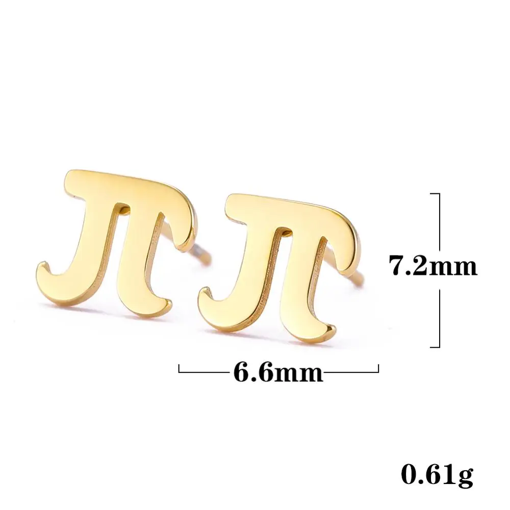 Greek Letter Stainless Steel Earrings for Sensitive Skin 8 Greek Letter Stainless Steel Earrings for Sensitive Skin - Image 8