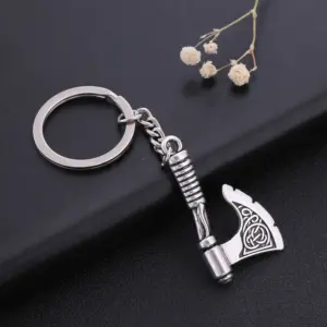 Vintage Axe Keychain with Engraved Design 13 H9bace0acb9564b88857b48c1c92eeb0er
