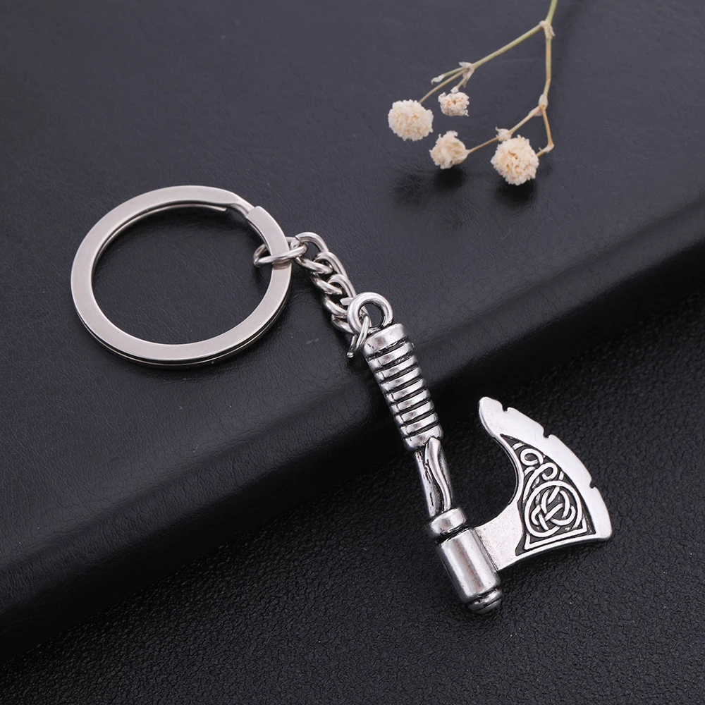 Vintage Axe Keychain with Engraved Design 4 Vintage Axe Keychain with Engraved Design - Image 4