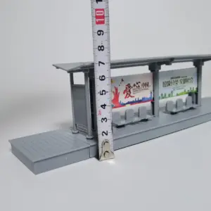Miniature 1/64 Modern Bus Station Model 13 H9c20dedfd08044e4988a715e8f0e47aef