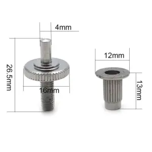 M4 Guitar Bridge Stud Set in Chrome, Black, Gold 10 H9cfc8381e7e4479fb601929b1e6cb78am