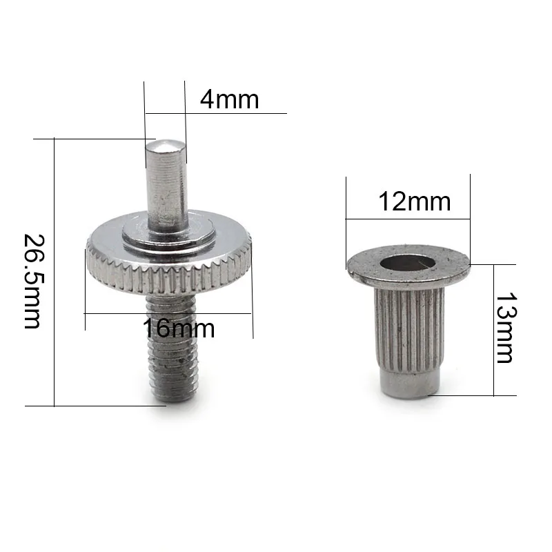 M4 Guitar Bridge Stud Set in Chrome, Black, Gold 5 M4 Guitar Bridge Stud Set in Chrome, Black, Gold - Image 5