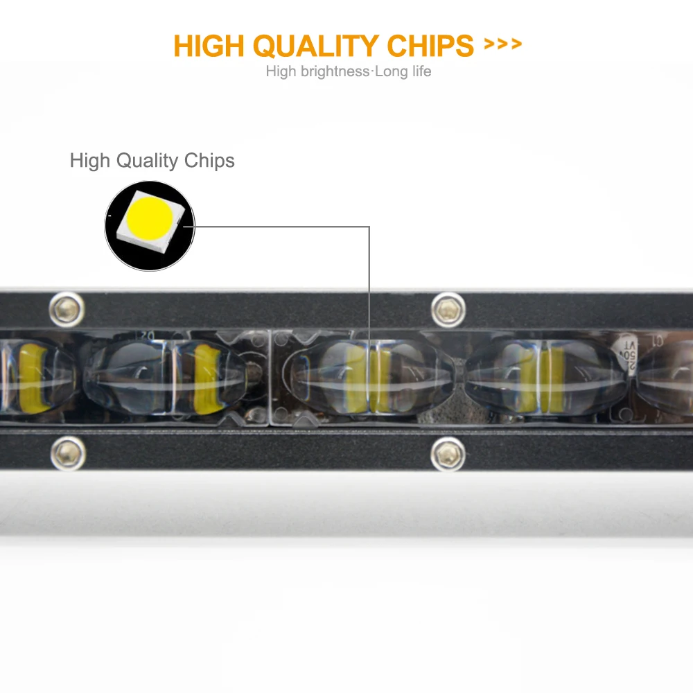 8-Inch Dual-Beam LED Work Light Bar 4 8-Inch Dual-Beam LED Work Light Bar - Image 4