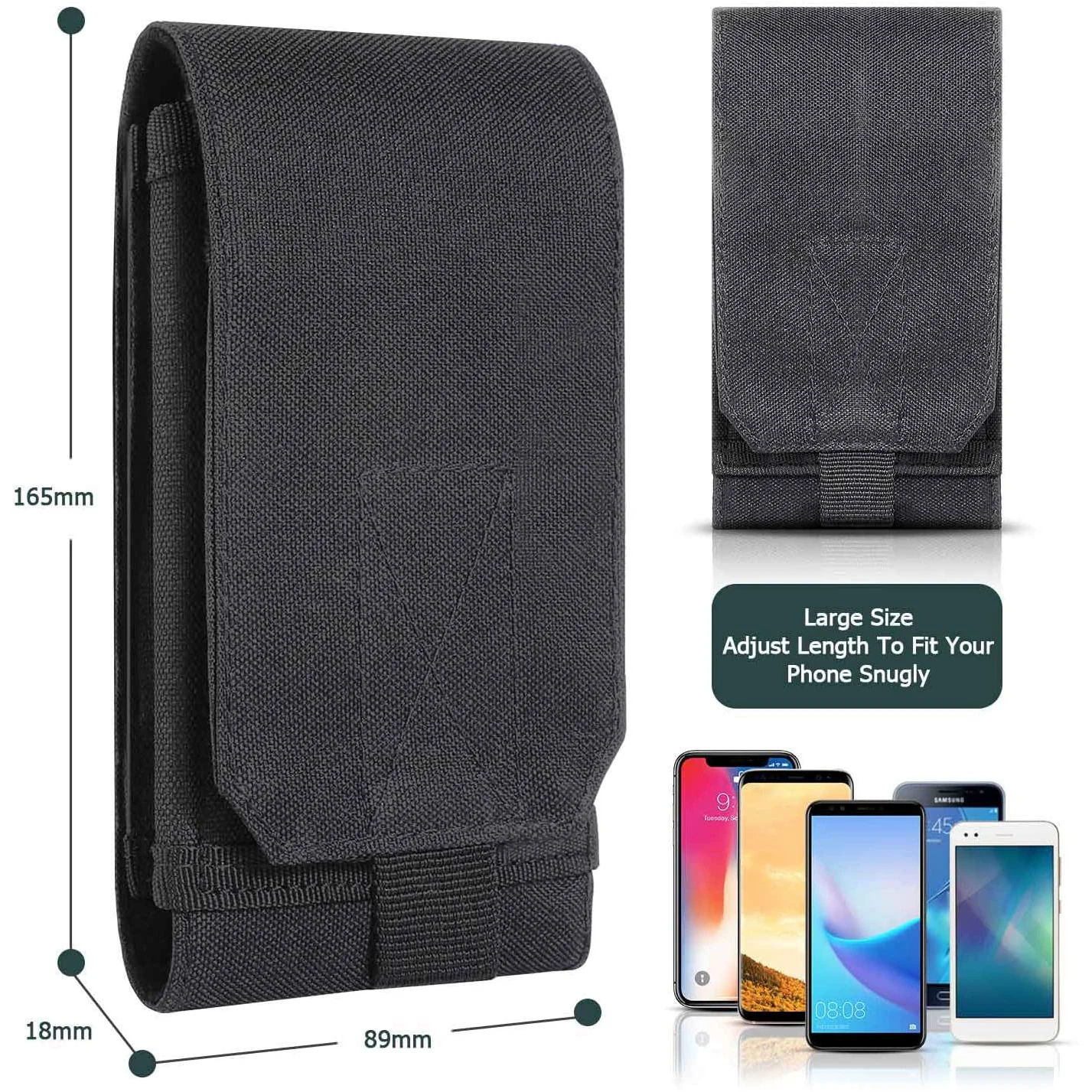 Durable Outdoor MOLLE Phone Holster Pouch 3 Durable Outdoor MOLLE Phone Holster Pouch - Image 3