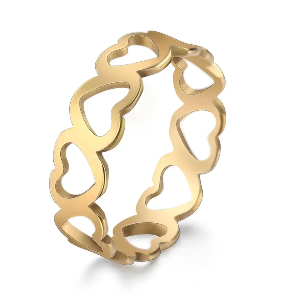 Heart-Shaped Gold Ring for Women 8 Heart-Shaped Gold Ring for Women - Image 8