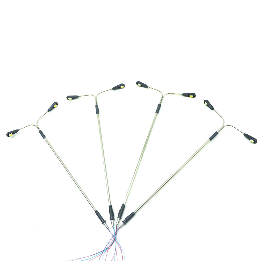 Vintage Copper Model Lampposts Set for Miniature Scenes 4 Vintage Copper Model Lampposts Set for Miniature Scenes - Image 4