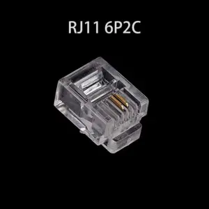 RJ11 Connector Set 20/50/100 Pack with Gold Plated Contacts 11 HLB1BqaJTxnaK1RjSZFBq6AW7VXa6