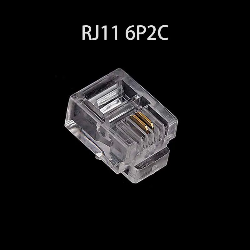 RJ11 Connector Set 20/50/100 Pack with Gold Plated Contacts 2 RJ11 Connector Set 20/50/100 Pack with Gold Plated Contacts - Image 2