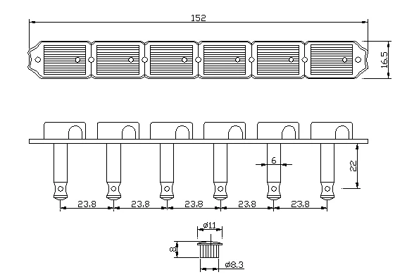 Vintage Style Locking Guitar Tuners for Strat & Tele 2 Vintage Style Locking Guitar Tuners for Strat & Tele - Image 2
