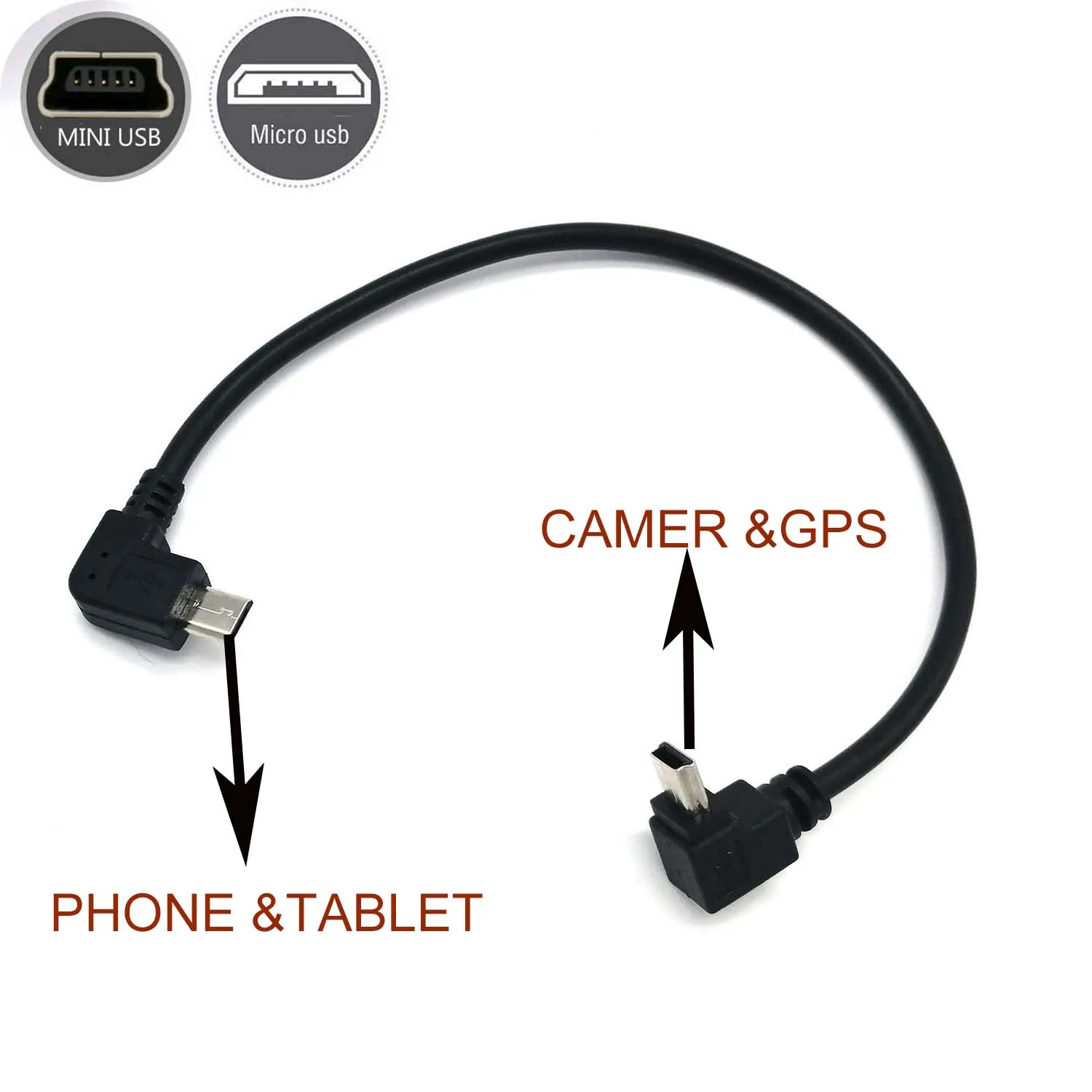 OTG Data Sync Cable 0.75ft for Smartphones and Cameras 5 OTG Data Sync Cable 0.75ft for Smartphones and Cameras - Image 5