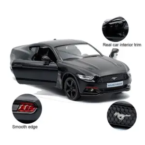 Matte Black Ford Mustang 1:36 Diecast Model 10 HTB12 uFatzvK1RkSnfoq6zMwVXaV