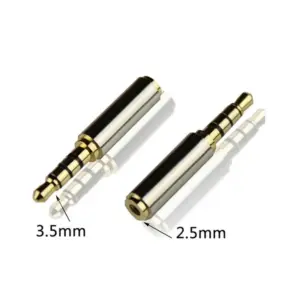 Gold-Plated 2.5mm to 3.5mm Stereo Adapter