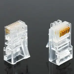 Transparent RJ45 Ethernet Connectors Pack of 20-100 13 HTB166AOtnJYBeNjy1zeq6yhzVXak