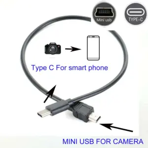 Type C to mini USB OTG Cable 25/30cm 8 HTB167pNNYPpK1RjSZFFq6y5PpXaA