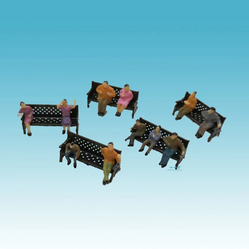 100 HO Scale Seated Figures for Dioramas 2 100 HO Scale Seated Figures for Dioramas - Image 2