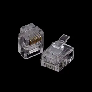 RJ11 Connector Set 20/50/100 Pack with Gold Plated Contacts 15 HTB16fX4TwDqK1RjSZSyq6yxEVXa9