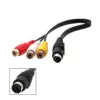 4 Pin S-video to RCA Adapter Cable 25cm