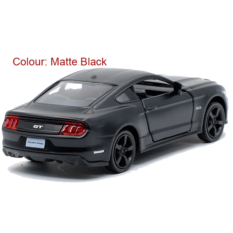 Matte Black Ford Mustang 1:36 Diecast Model 5 Matte Black Ford Mustang 1:36 Diecast Model - Image 5