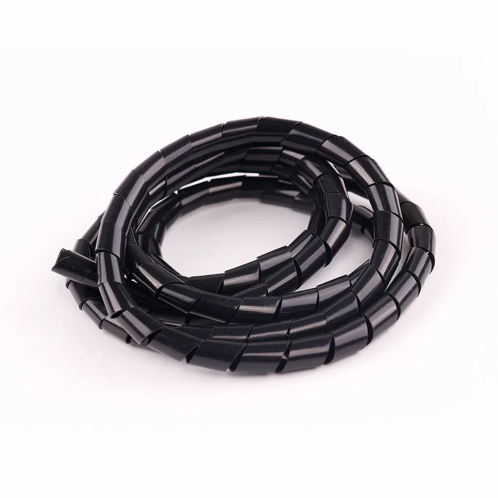 Black 10m Spiral Cable Wrap for Cables 3 Black 10m Spiral Cable Wrap for Cables - Image 3