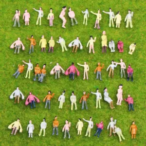 Vibrant Z Scale Miniature Figures Set of 100