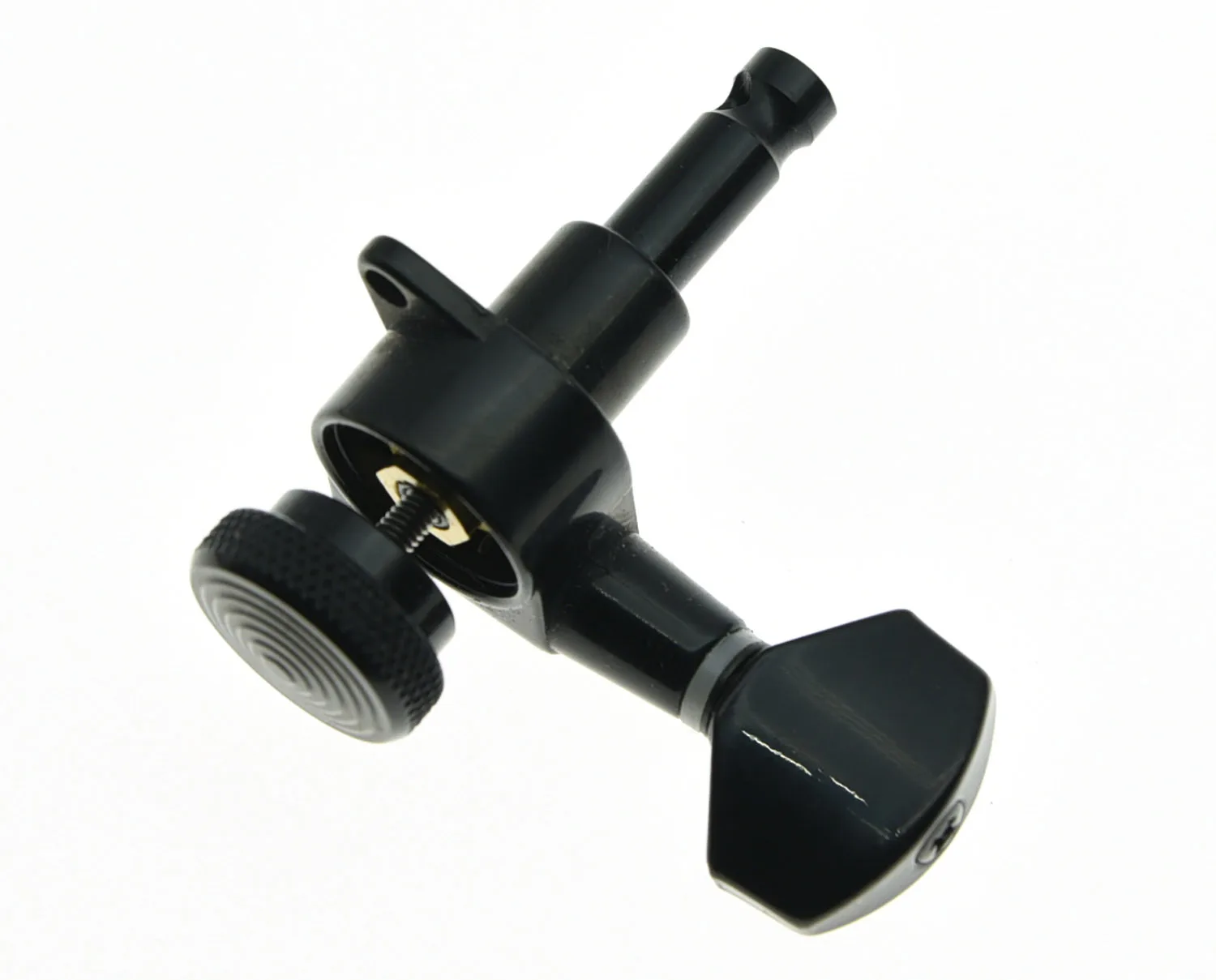 Black Left-Handed Locking Guitar Tuners Set 3 Black Left-Handed Locking Guitar Tuners Set - Image 3