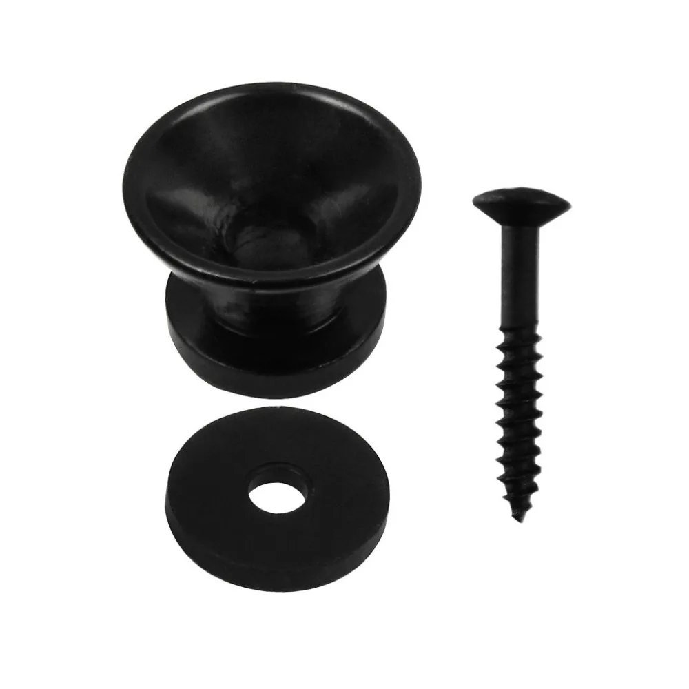 Metal Guitar Strap Locks Copper Black Finish 6 Metal Guitar Strap Locks Copper Black Finish - Image 6