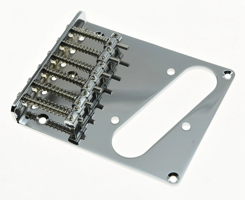 Chrome Telecaster Guitar Bridge for Precision 2 Chrome Telecaster Guitar Bridge for Precision - Image 2