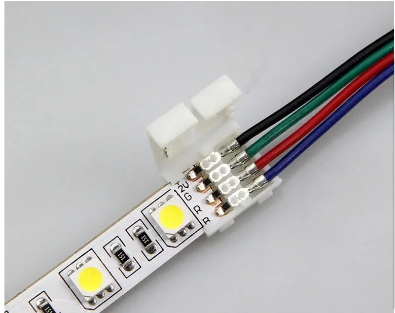 10mm RGB LED Strip Connector Set for SMD 5050 4 10mm RGB LED Strip Connector Set for SMD 5050 - Image 4