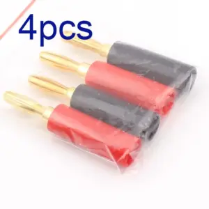 Gold-Plated 4mm Banana Plug Set for Speakers